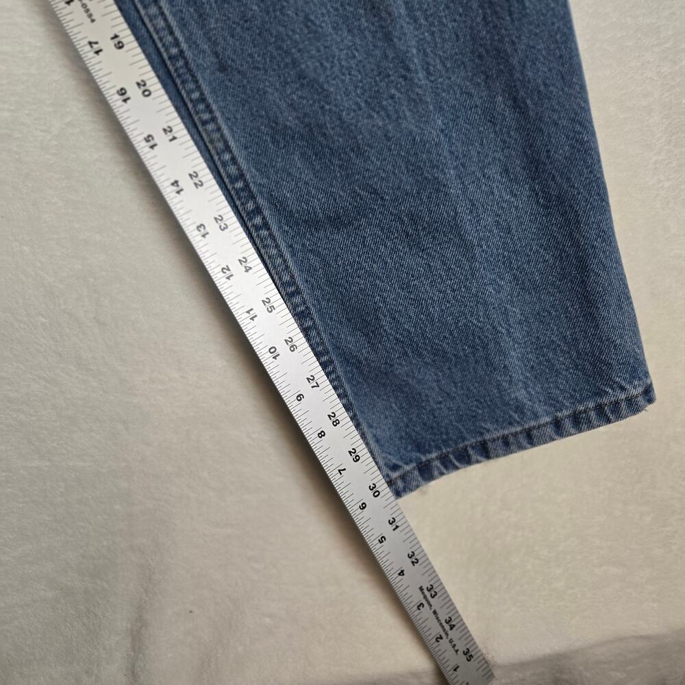 L.L. Bean Natural Fit Medium Wash Jeans Mens Straight Leg Denim 36x32 0701 - Picture 7 of 15